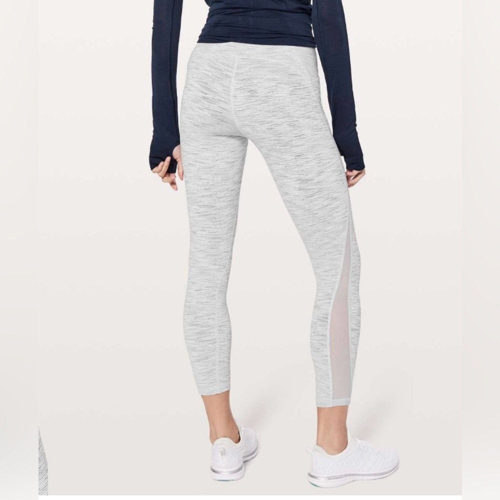Lululemon Train Times 7/8 Pant 25” Wee Are From Space Ice Grey Alpine White